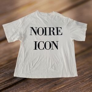 Noire Icon By Jolie Noire 100% Cotton Beige Tshirt  Size Mens XS